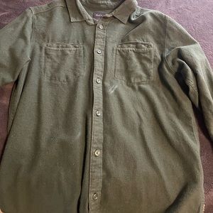 RVCA flannel. Pine green